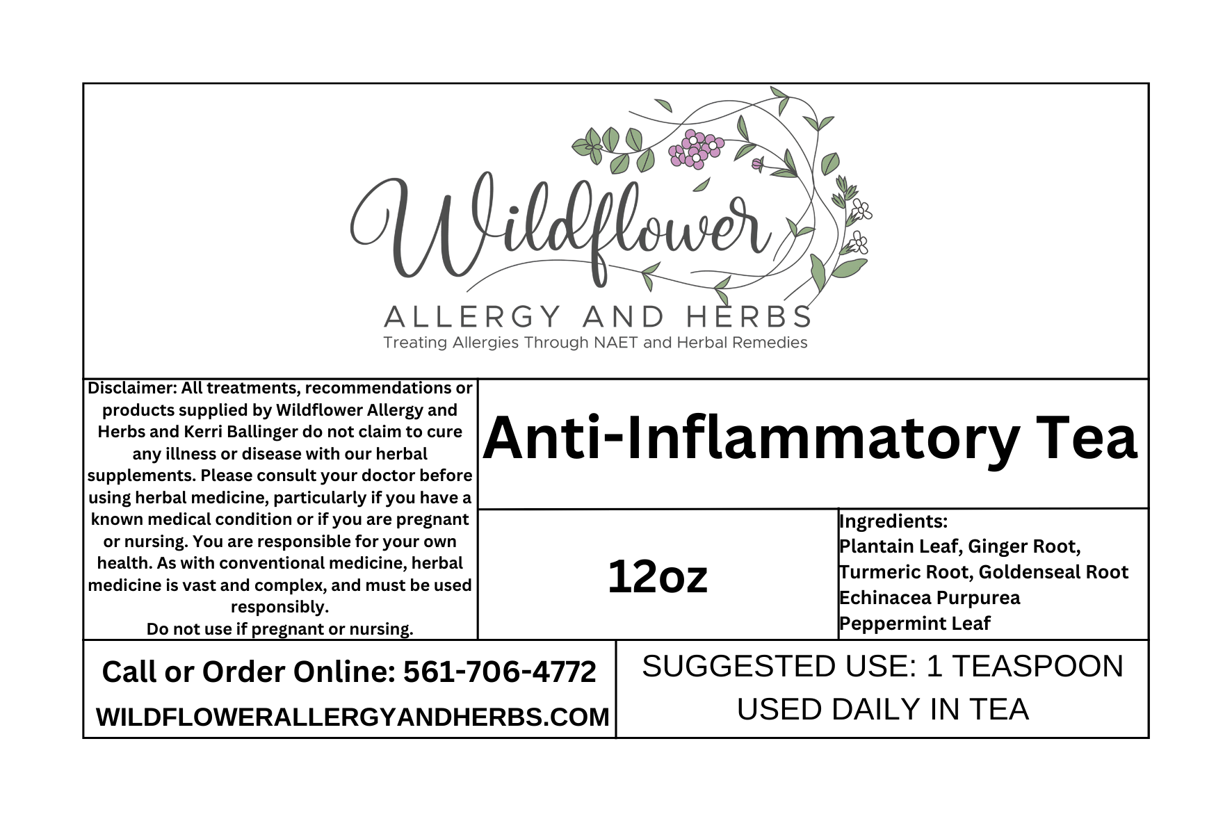 Anti-inflammatory Tea